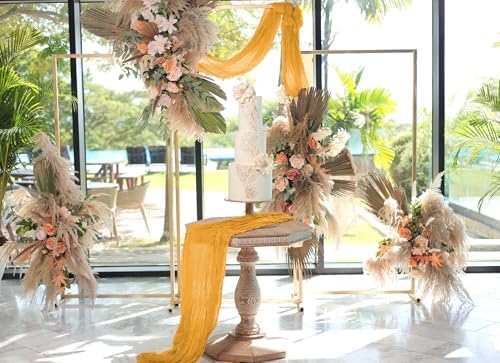 12 Pack Yellow Cheesecloth Table Runner,20x120 in Table Runner - Image 6