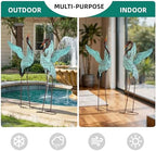 48" Blue Heron Statues Outdoor, Extra-Large Sandhill Crane Decor - Image 5