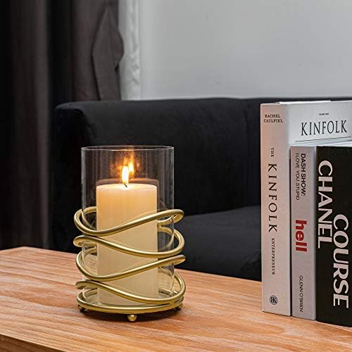 Hurricane Glass Pillar Candle Holder - Image 6