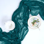 12 Pack Teal Cheesecloth Table Runner 23 x 120 Inch 10Ft - Image 6