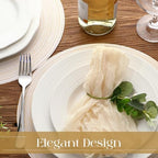 Geosar Disposable Paper Placemat Cotton Woven Look 13'' - Image 4