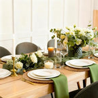 13" Round Woven Placemats Set of 12, Plate Chargers for Dining Table - Image 7