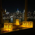 WYMM Mr & Mrs Light Up Letters, Tea Lights & Rose Petals, Wedding by Wymm_SayYes