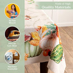 Maison d' Hermine Table Cloth Rectangle Table Reusable 100% Cotton 70"x120" - Image 3