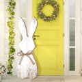 Yerliker 35.5 H Easter Bunny Porch Decor Sign Easter Outdoor Decor Wooden Bunny Standing Porch Sign Vertical Farmhouse Rabbit with Ribbon for Front Door Indoor Outdoor Yard Garden Decor by Yerliker