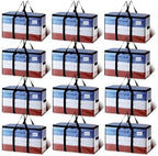 TAILI 12 Pack Clear Extra Large Moving Bags,Storage Bag with Visible Window by TAILI
