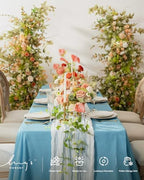 Ling's moment Artificial Clematis Cascading Greenery Garlands Vines - Image 4