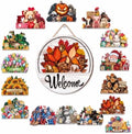 16 Pcs Interchangeable Welcome Sign for Front Door,Magnetic Welcome Sign，A by Unknown