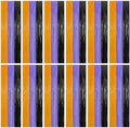 ZATAYE 12 Pack Orange Purple Black Halloween Foil Curtain Decorations by ZATAYE
