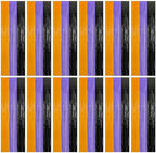 ZATAYE 12 Pack Orange Purple Black Halloween Foil Curtain Decorations by ZATAYE