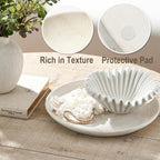 Vanselia Decorative Table Tray Ceramic Round Trays Home Decor (12" Rustic) - Image 5
