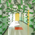 57Pcs Jungle Theme Party Decorations Fake Rattan Strands with Palm Leaves by Betylifoy
