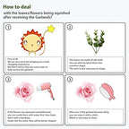 PONKING Artificial Flower Garland 5.4ft Floral Rose Vine Decor, Pink Flower - Image 6