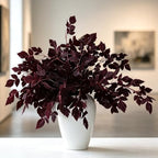 12pcs 24in Artificial Cimicifuga Plum Leaves Fall Autumn Harvest Decoration by VOELIGT