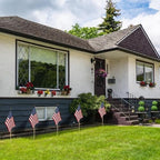 24 Pack 12x18 Inch American Flags For outside, US Flags with Kid-Safe Spear Top, Pluggable ground Multi-Purpose wood Flagpole , Patriotic Decorations, Memorial Day, 4th of July decorations,Independence Day Patriotic Holiday Yard Garden Flags - Image 6