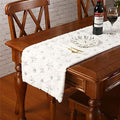 Faux Fur Christmas Table Runner with Silver Sequin Snowflakes, White Super Soft Thick Luxury Table Decoration for Holiday Xmas,15x70 Inch by Sattiyrch