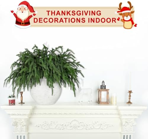 LZNPA 30 Pcs Realistic Christmas Pine Branches Natural Droopy Soft Bendable - Image 3