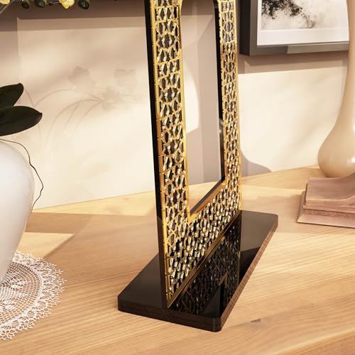 iwa concept Islamic Mihrab Acrylic Tabletop Decor - Arabic Calligraphy Mirror Effect Shelf Art - Modern Ramadan & Eid Home Decoration - Elegant Muslim Gift for Desk & Bookshel - Image 3