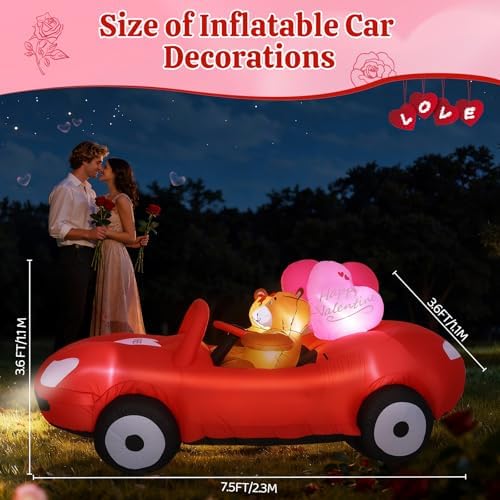 Lewondr 7.5FT Valentine's Day Inflatable Outdoor Decorations - Image 3