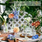 SUPMIND 16Pcs Clear Glass Bud Vase, Small Flower Vase for Centerpieces Bulk - Image 5