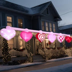 14.7FT Long Valentine's Day Inflatables Hanging Flashing Pink Hearts Decorations Built-in LED Lighted Blow Up Decoration Home Yard Outdoor Indoor Garden Lawn Decor - Image 6
