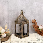 Moroccan Lantern Lamp Decorative Candle Holders for Ramadan Decorations, Hanging, Outdoor Patio or Porch, Indoor Home Decor (Bronze10.2inch) - Image 5