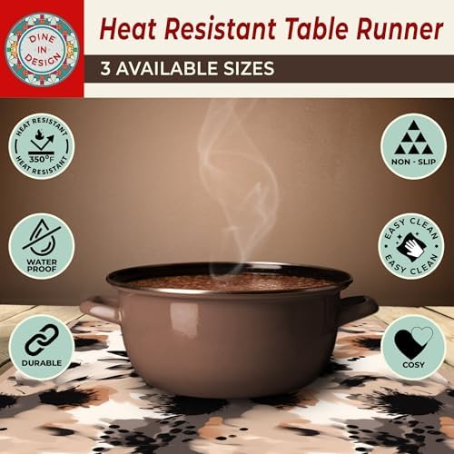 Heat Resistant Table Runner, 39 x 12 Inch - Autumn Leaves Design - Image 5