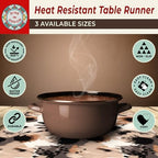 Heat Resistant Table Runner Trivet, 53 x 14 Inch - Autumn Leaves Design - Image 5