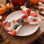 Kochorie 24 Pack Thanksgiving Napkins 18 x 18'' Autumn Maple Leaf Printed - Image 5