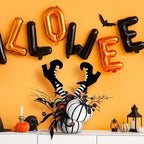 Daifunli Halloween Table Centerpieces Decorations, Witch Boot and Pumpkin - Image 3