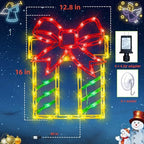 TRWYMZ Christmas Decorations - 16" Christmas Window Silhouette Lights - Image 5