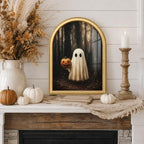 Wheatwin Vintage Gold Arched Framed Spooky Halloween Wall Art - Image 7
