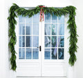 9 Ft Extra Full Christmas Garland Delux Real Touch Norfolk Pine Garland Christmas Decorations Lush Realistic Greenery Garlands for Mantle, Table, Stair, Railing, Fireplace Indoor Outdoor Holiday Decor by VersaCharm