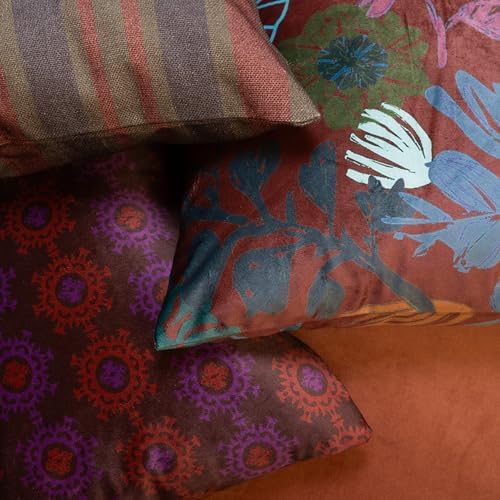 Floral Patterned Decorative Throw Pillow Covers, Set of 4, 18x18 Inch Modern Accent Pillow Covers 4 Pack - Image 5