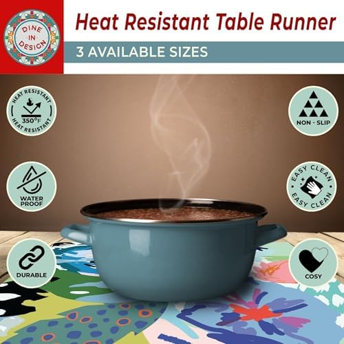 Heat Resistant Table Runner, 39 x 12 Inch - Tropicalia Design - Image 5