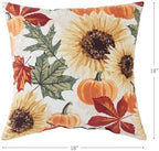 Greendale Home Fashions 18 in. Square Sunflower Fall Throw Pillow - Image 4