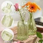 Glass Bud Vases in Bulk Small Mini Green Vase for Flowers 40pc - Image 5