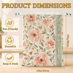 2 Pack Reusable Beeswax Blush Floral Bread Bags, Sourdough Bread Garden Leaf Storage for Homemade, Freezer Storage Bag to Keep Fresh, Baguette Bag with Beeswax Liner Kitchen Baking - Image 7