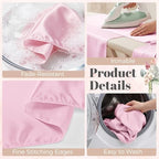 24 Pack Pink Satin Table Runners 12 x 108 Inch Reusable Seamless Design - Image 4