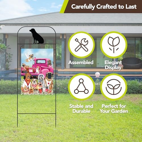 Briarwood Lane Everyday Wrought Iron Dog Garden Flag Arbor 41x15 - Image 5