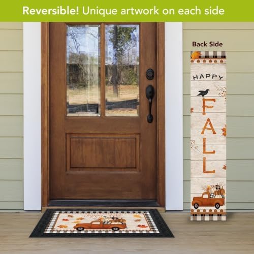 Briarwood Lane Fall Double Sided Reversible Pine Porch Leaner 47x9.5 Fall Winter Truck For Fall Porch Leaner - Image 5