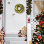 Norfolk Pine Christmas Wreath for Front Door Decoration, 26 in - Image 7