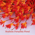 26 Inch Fall Wreath for Front Door, Autumn Thanksgiving Decor (Orange) - Image 3