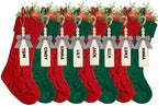 houscly 18 Inch Custom Christmas Stockings, 8 Pack Red Green by houscly