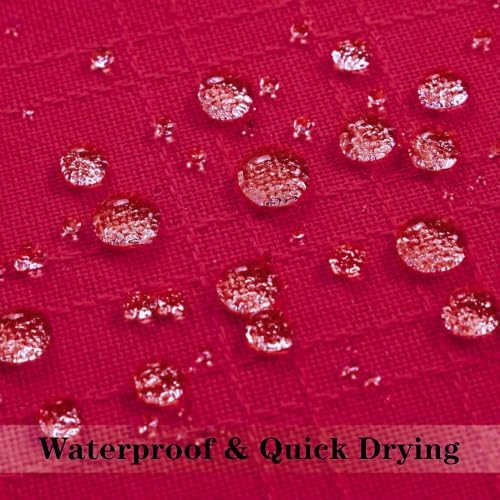 Kevin Textile Outdoor Waterproof 14”x36” Pillow Cover 1 Pack, Xmas Red - Image 2