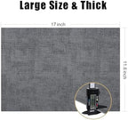 Homaxy PU Faux Leather Placemats for Dining Table, Set of 12, Dark Grey - Image 5