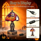 Handcrafted Halloween Painted Lamp - Image 2