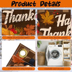 ANNA QUEEN Happy Thanksgiving Garage Door Banner 6 x 13FT, Cornucopia and Pumpkins on Woodgrain, Fall Outdoor Garage Decoration for Parties Home Rustic Decor - Image 2