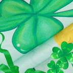 youleyar St. Patrick's Day Curtains for Living Room, 72 Inch Length Shamrock Clover Gold Coin Printed Pattern Curtain, Rod Pocket Window Drapes Decorations for Bedroom Dining Room Drapes, 52W x 72L - Image 5