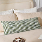 AmHoo Boho Chenille Pillow Cover Decorative Tufted Pillowcase for Couch Bed Sofa Bedroom Living Room Modern 14 x 36-Inch Sage Green by AmHootextile